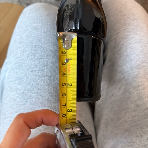 Black Patent Faux Leather Booties - Picture 8 of 8